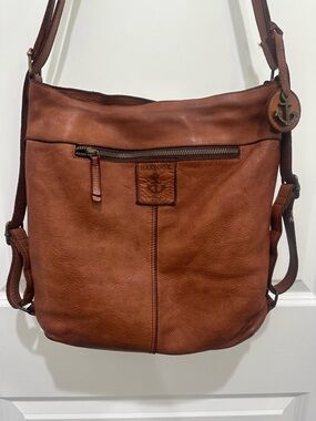 HARBOUR 2nd Cognac Leather Crossbody Bag